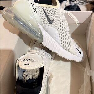 Nike Air Max 270 White and Black Sneakers